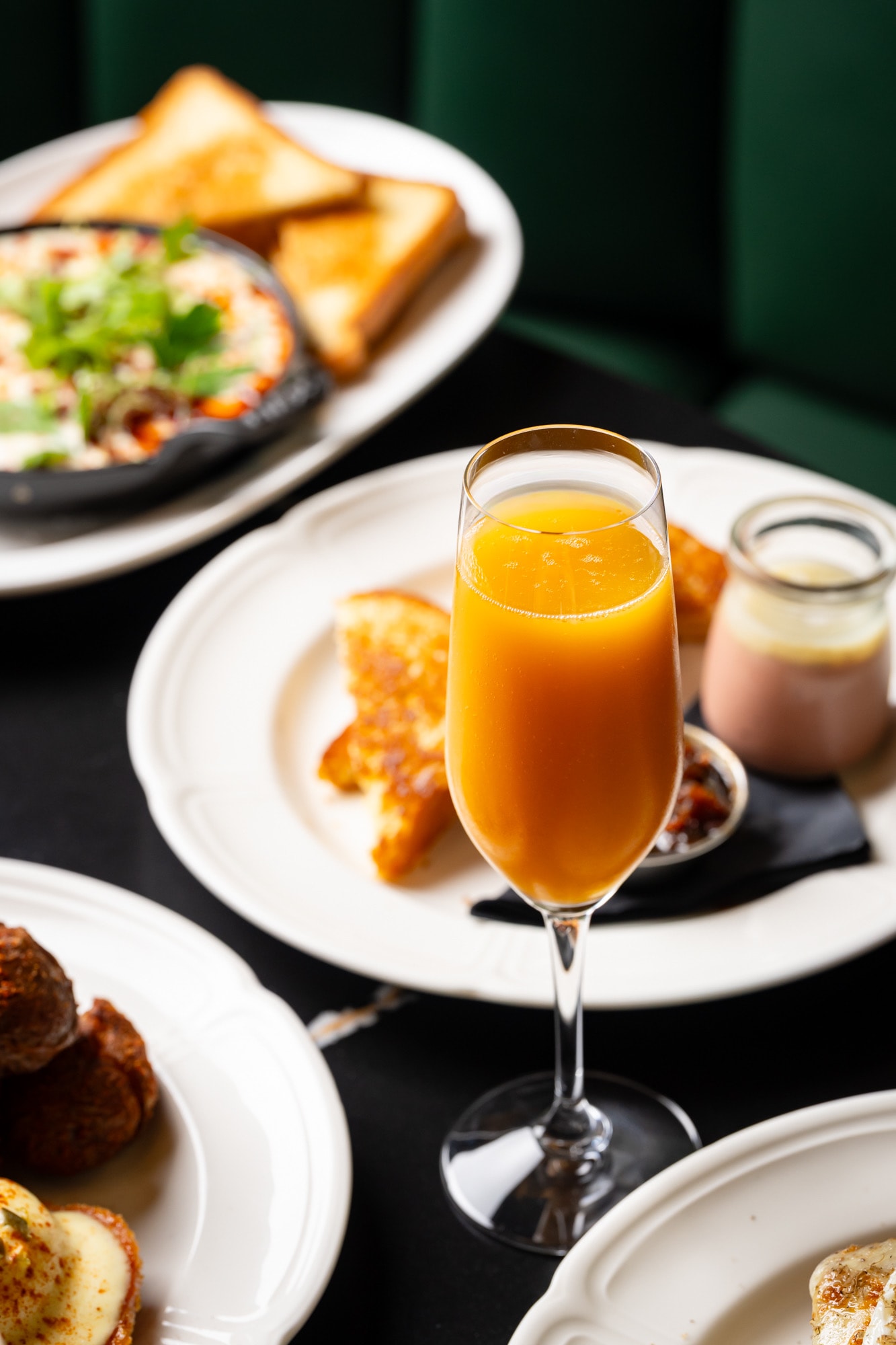 Mimosa served with brunch at The Berczy Tavern